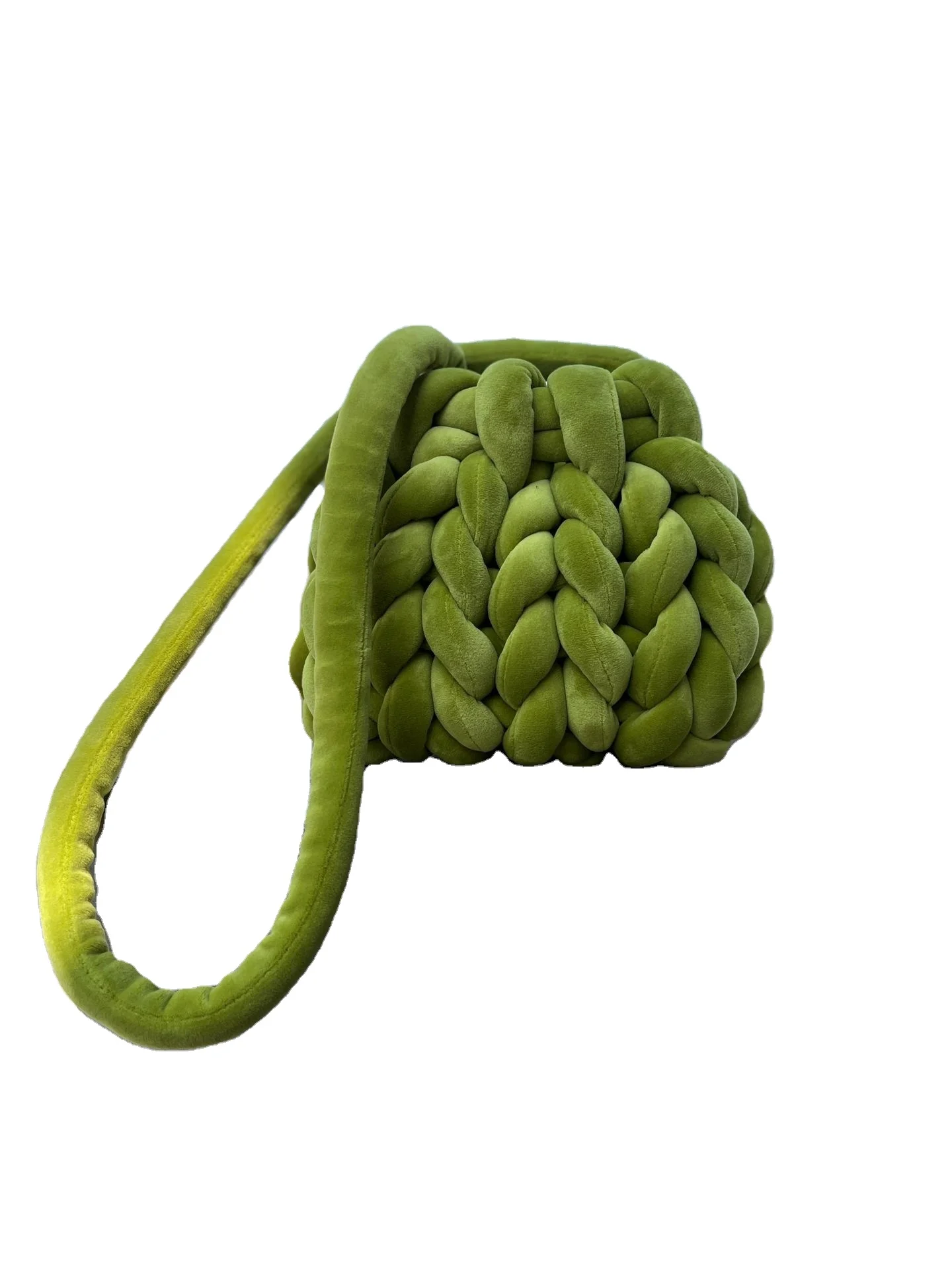 Women Casual Handmade Woven Knot Cute Small Crochet Chunky Knitted Shoulder Bag