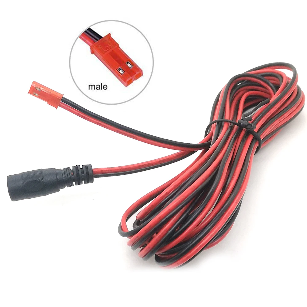 JST кабель 18 AWG красный черный двойной параллельный многожильный шнур с застежкой-молнией 12 В низковольтный Автомобильный Кабель для электроники с проводом