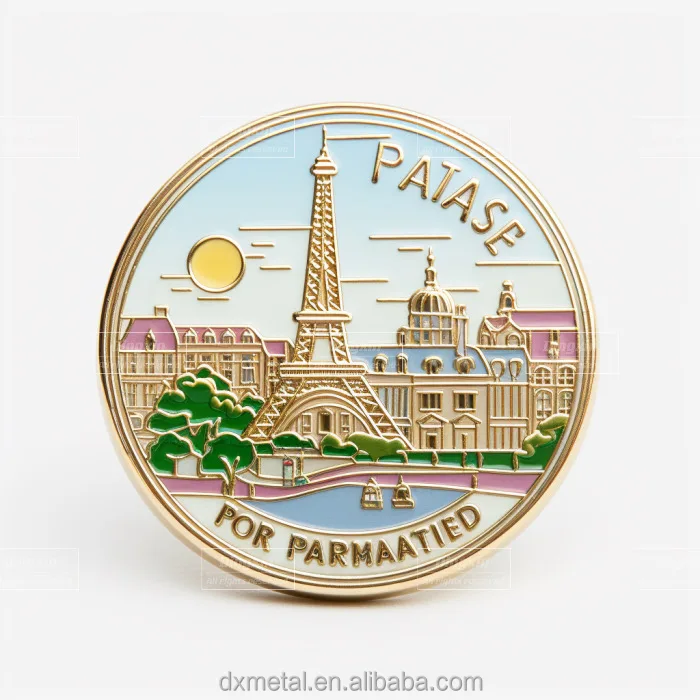 Manufacturer Customized City Travel Commemorative Theme Metal Pins For Collection