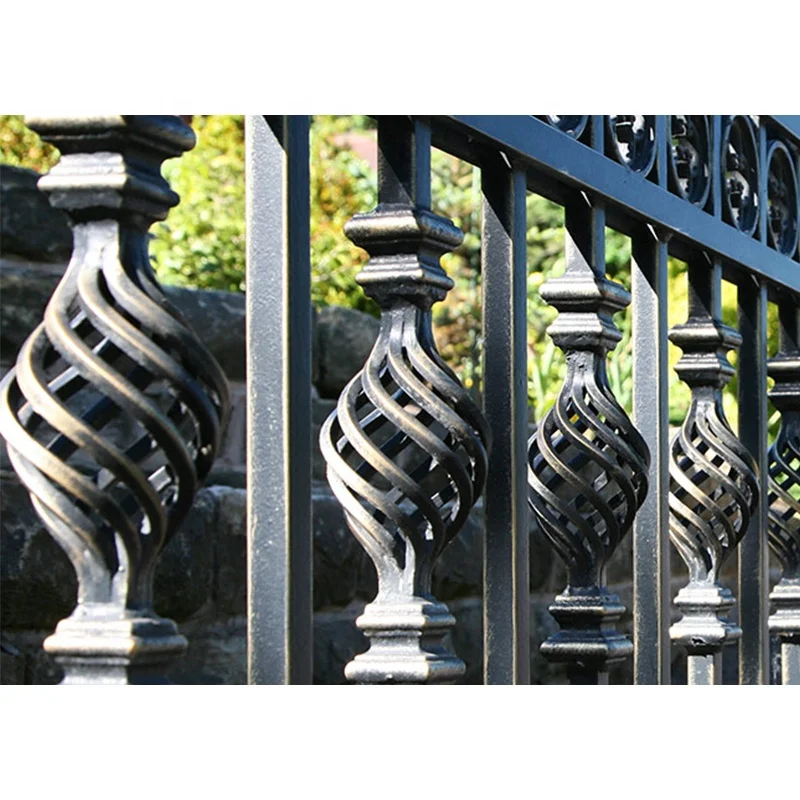 cast iron fence houston acorn finials iron fences garden designs outdoor wrought iron fence