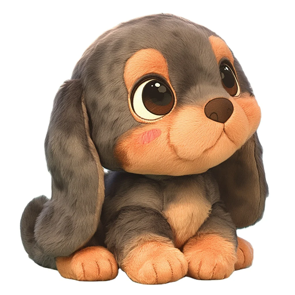 Низкий минимальный заказ Очаровательные животные на милые плюшевые игрушки Реалистичная такса собака