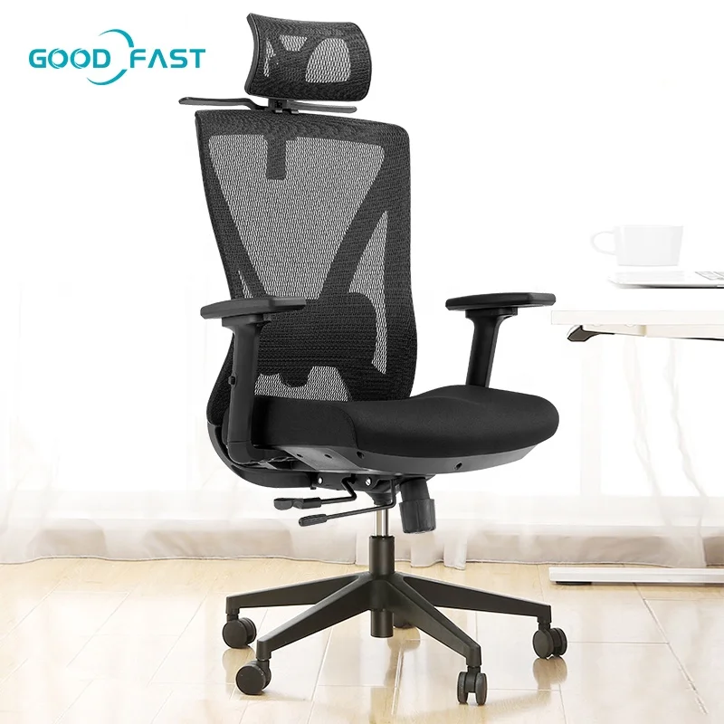 Регулируемое по высоте нейлоновое Сетчатое кресло с высокой спинкой эргономичное офисное руководителя для офисного здания