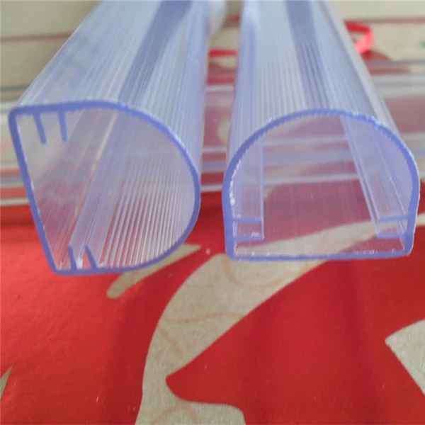 extruded clear pvc led profile