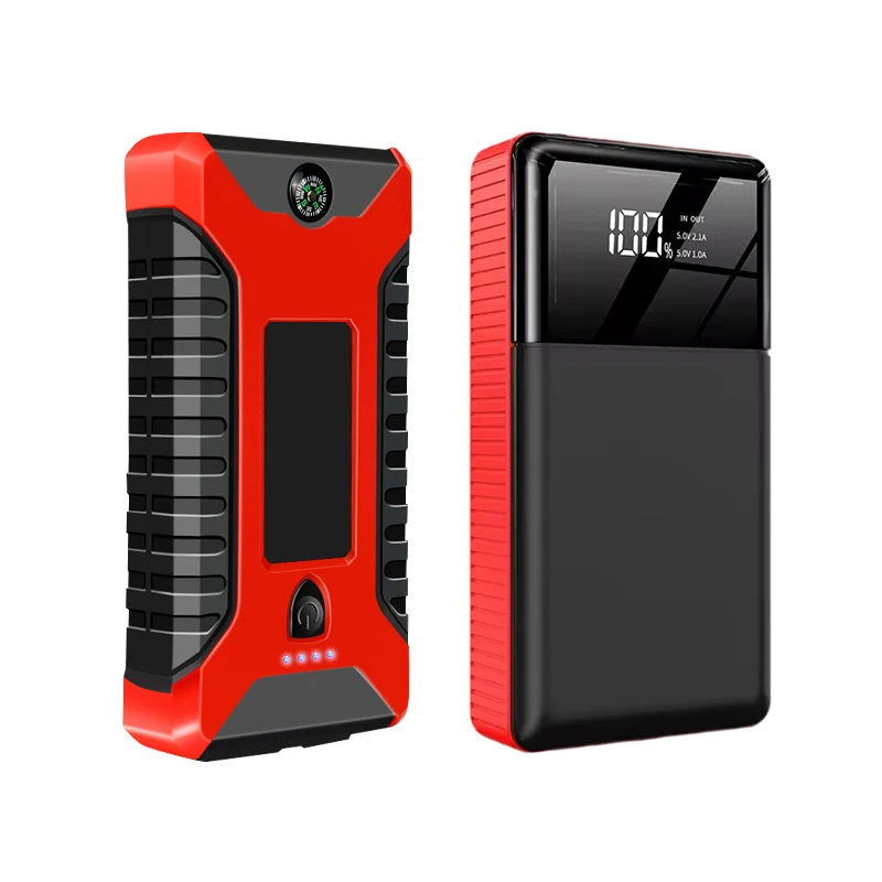 Безопасное пусковое устройство CarJump 12 В аккумуляторная батарея автомобильный Перемычка коробка с дисплеем расширенные смарт-перемычки кабели быстрой зарядки 3 0 Светодиодная лампа