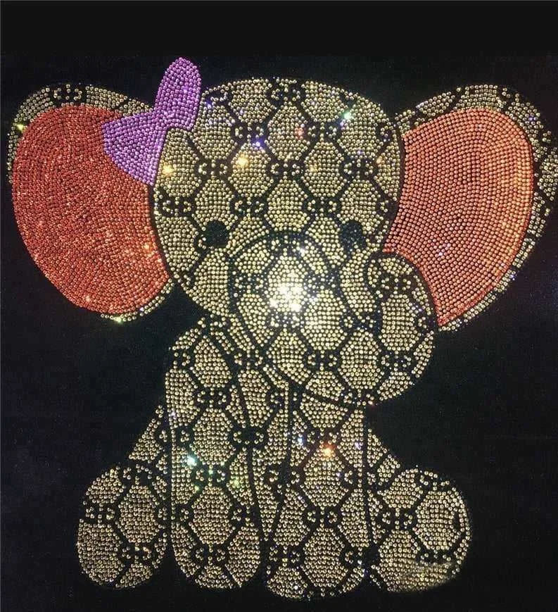 
Designer Brand Ready Rhinestone Heat Transfer Designs For T Shirts 