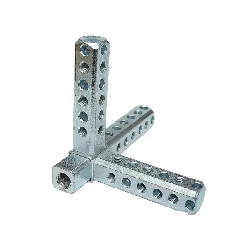 Ningbo Pengkai iron tee, three way iron casting connector for rittal door profiles