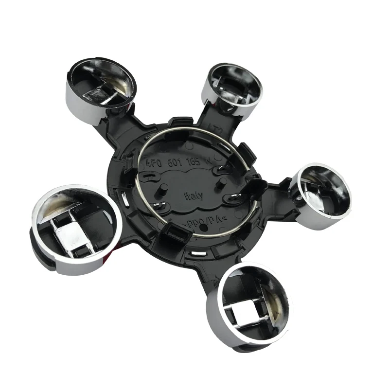 
135mm Gray Black Car Wheel Center Cap Hub Caps Covers 4F0601165 4F0601165N for Audi A4L A6L Car Styling free shipping 