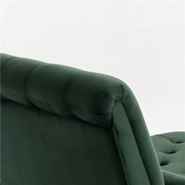 
European single seat hot-selling chaise lounge with the dark brown gourd feets 