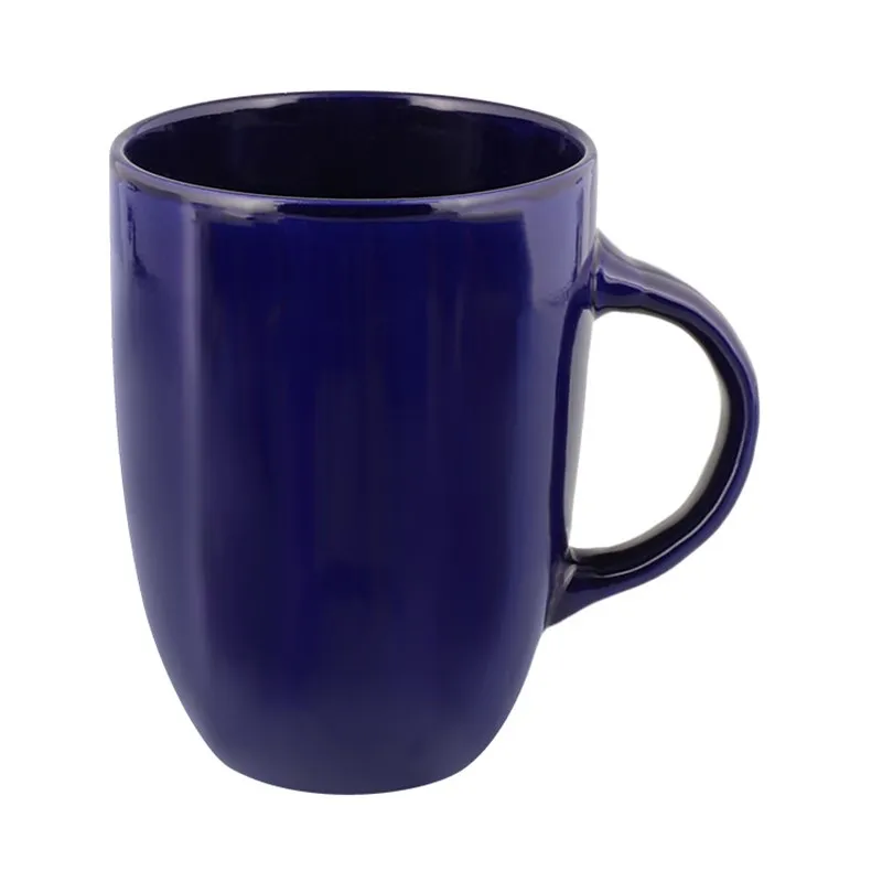 SSG Custom Logo Egg Shape Sublimation Mug Dinnerware Sets Blue Ceramic Coffee Travel Mugs