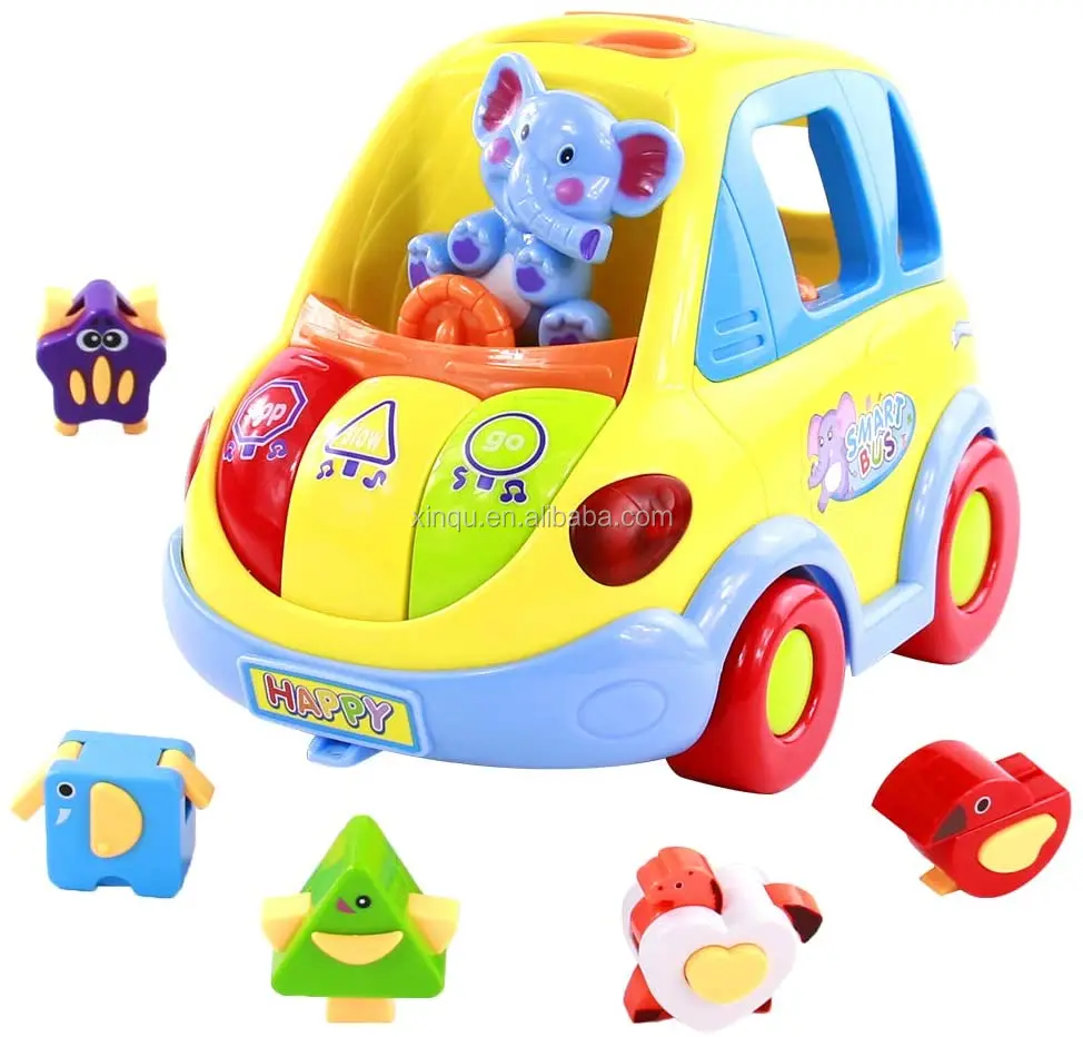 Многофункциональные детские музыкальные игрушки в форме сортировщика, детский электрический автомобиль, литые игрушечные автомобили для малышей