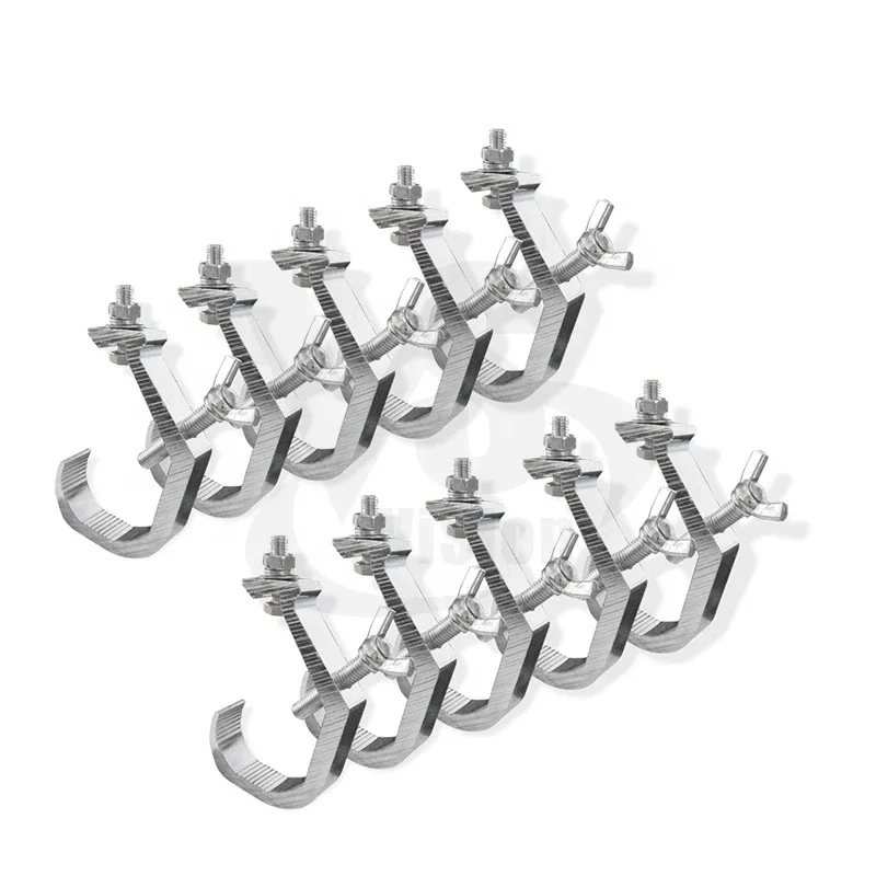 Сверхмощный 220 фунтов лёгкий нейлоновый каркас сцены из алюминиевого сплава освещения O-зажим крепления/2 дюймов ферменной конструкции кронштейн крюк зажим для DJ лазерный проектор