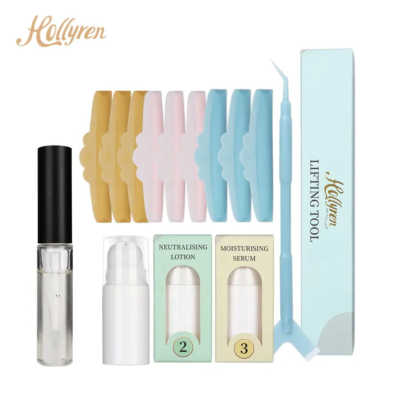 Wholesale Hollyren Professional Eyelash Perm Kit Set Eyelash Lift Set Tool Eyelash Lift Lash Perming Mini Set