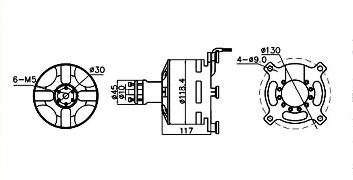 Outrunner Brushless DC Electric Motor 25KW Heavy Lift Waterproof for Ebike Paraglider Paramotor Large Man Passenger Drone IE 4