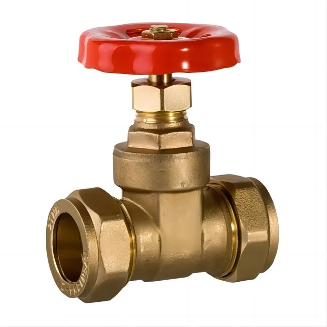 Forged brass 22mm compression gate valve two-way seal 1/2-2 inch threaded gate valve high pressure manual brass gate valve