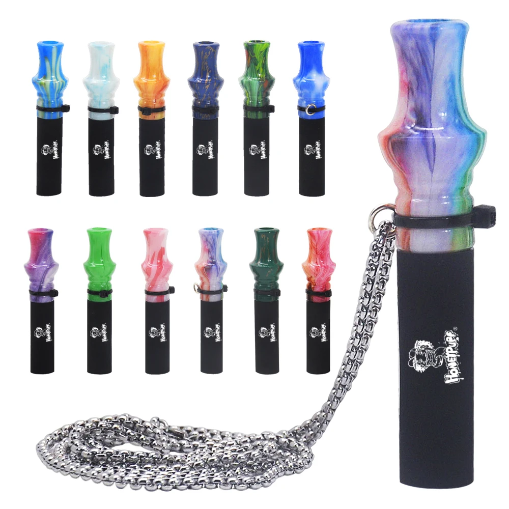 Acrylic Hookah Mouthpiece Mouth Tips Acrylic Tip For Metal Hookah With Lanyard Shisha Hookah Accessories