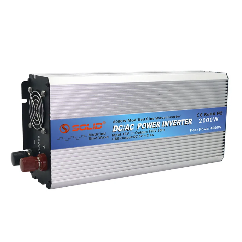 High Frequency Modified Sine Wave 2000W Power Inverter Converter 12v 24v 48vdc To 110V 220vac 230V 2KW Inverter Price