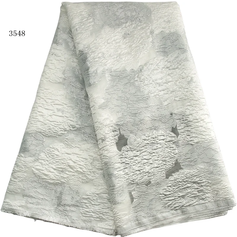 3548 African Brocade Lace Fabric 2023 High Quality Nigerian Jacquard Brocade Lace Fabric For Sewing Luxury Women Dress