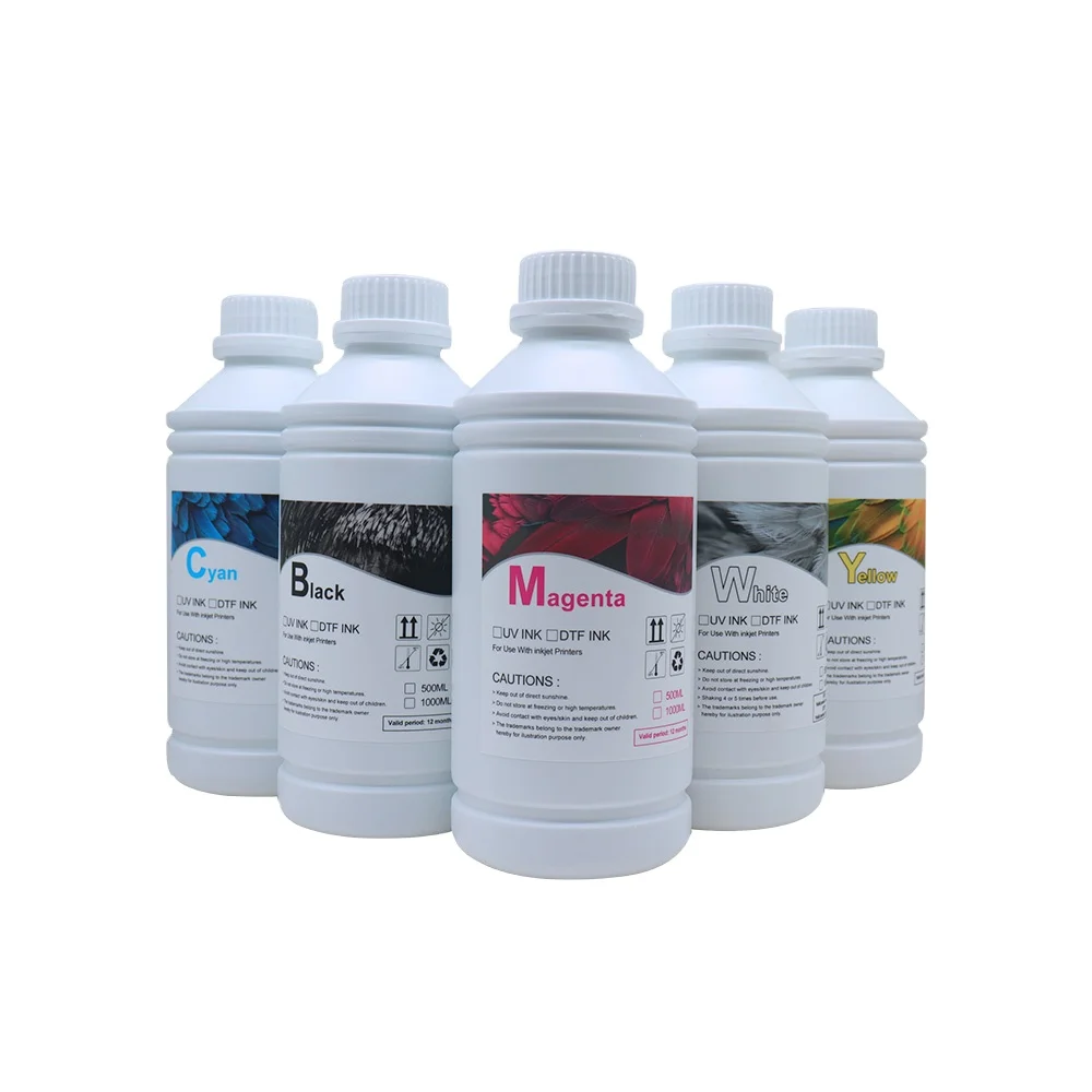 1000 мл Высококачественная заводская цена белая ПЭТ пленка оптом Dtf чернила для p600 l1800 I3200 DX5