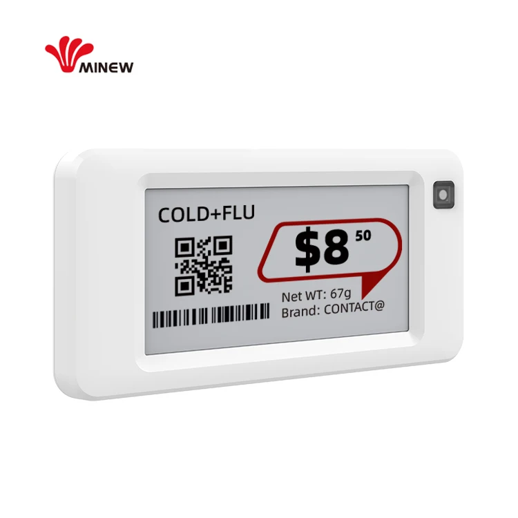 Minew Bluetooth 2 1 дюйма низкотемпературная электронная полка этикетка eink цифровые ценники для холодильников