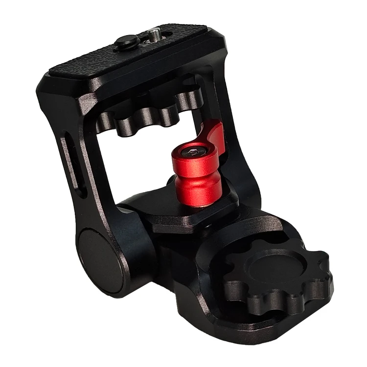 Locating Hole Monitor Mount Bracket Holder, Adjustable Metal Mount for Sony Canon DSLR Cameras Video Monitor