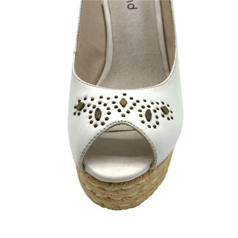 
2021 Woman Summer Sexy Wedge Sandals Platform Ladies High Heels Shoes High Quality Brand Designer Espadrilles Sandals Women 