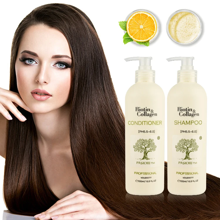 Фирменный натуральный биотин коллагеновый шампунь для роста волос, шампунь и Кондиционер