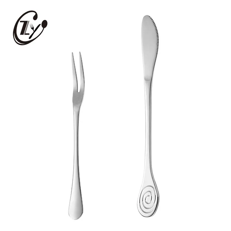 
Wholesale 304 Stainless Steel Mini Fruit Fork Mooncake Butter Knife For Bar Party 