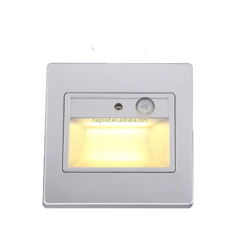 Cheap Factory Price PIR Motion Detector+ Light Sensor LED Recessed Step for Stairs Using With