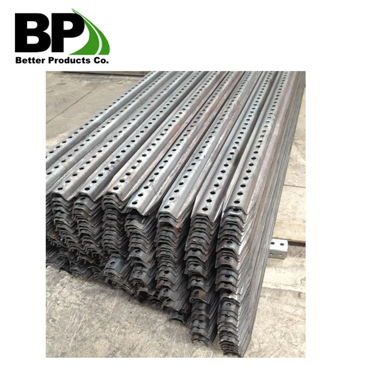 Customized Steel U Channel Traffic Road Warning Sign U Post Versatile Perforated U Post for Mechanical and Structural Purpose