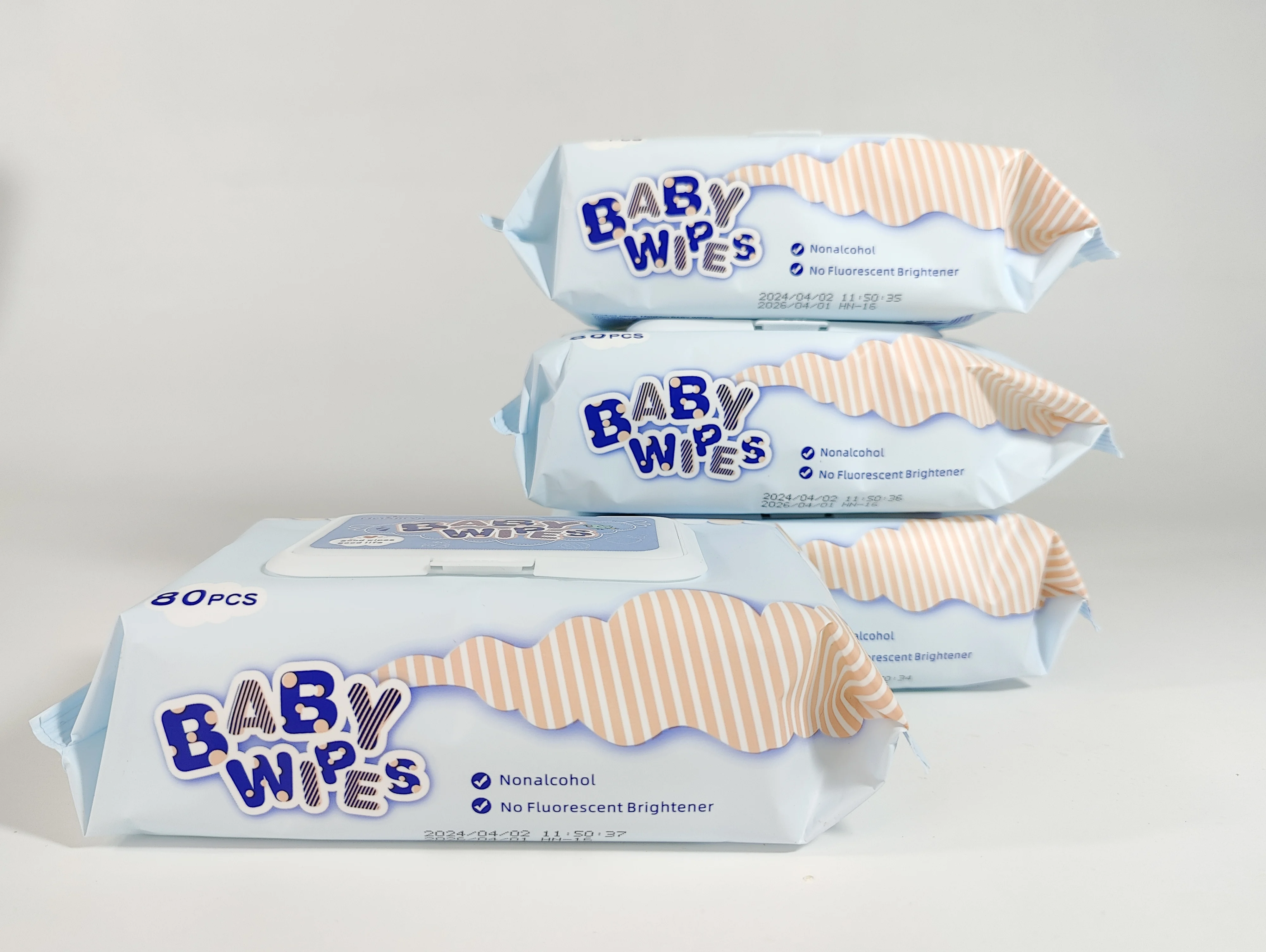 Organic Baby Wet Wipes Private Brand Wholesale Cleansing Wipes
