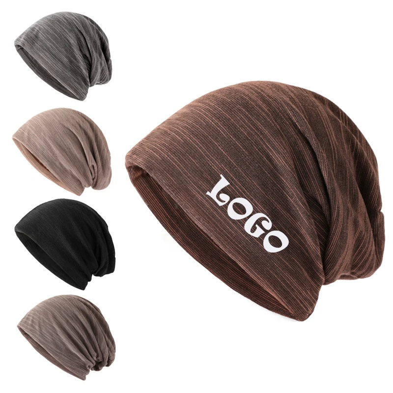 Custom Cotton Skull Hat With Print Logo Unisex Solid Skull Hat With Letter Pattern Cycling Hat With Embroidery Logo