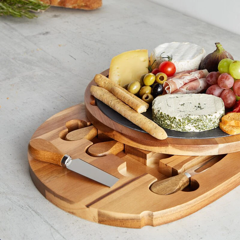 Shende Special Design Multi-function Cheese Slicer Board With Stainless steel Cheese tools Set