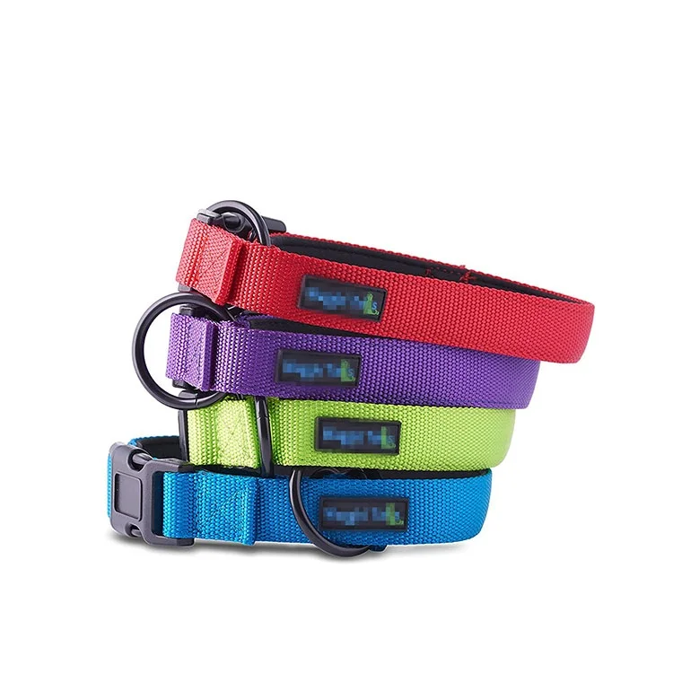 Eco-friendly pet products O-ring style nylon pet dog collar for various dogs