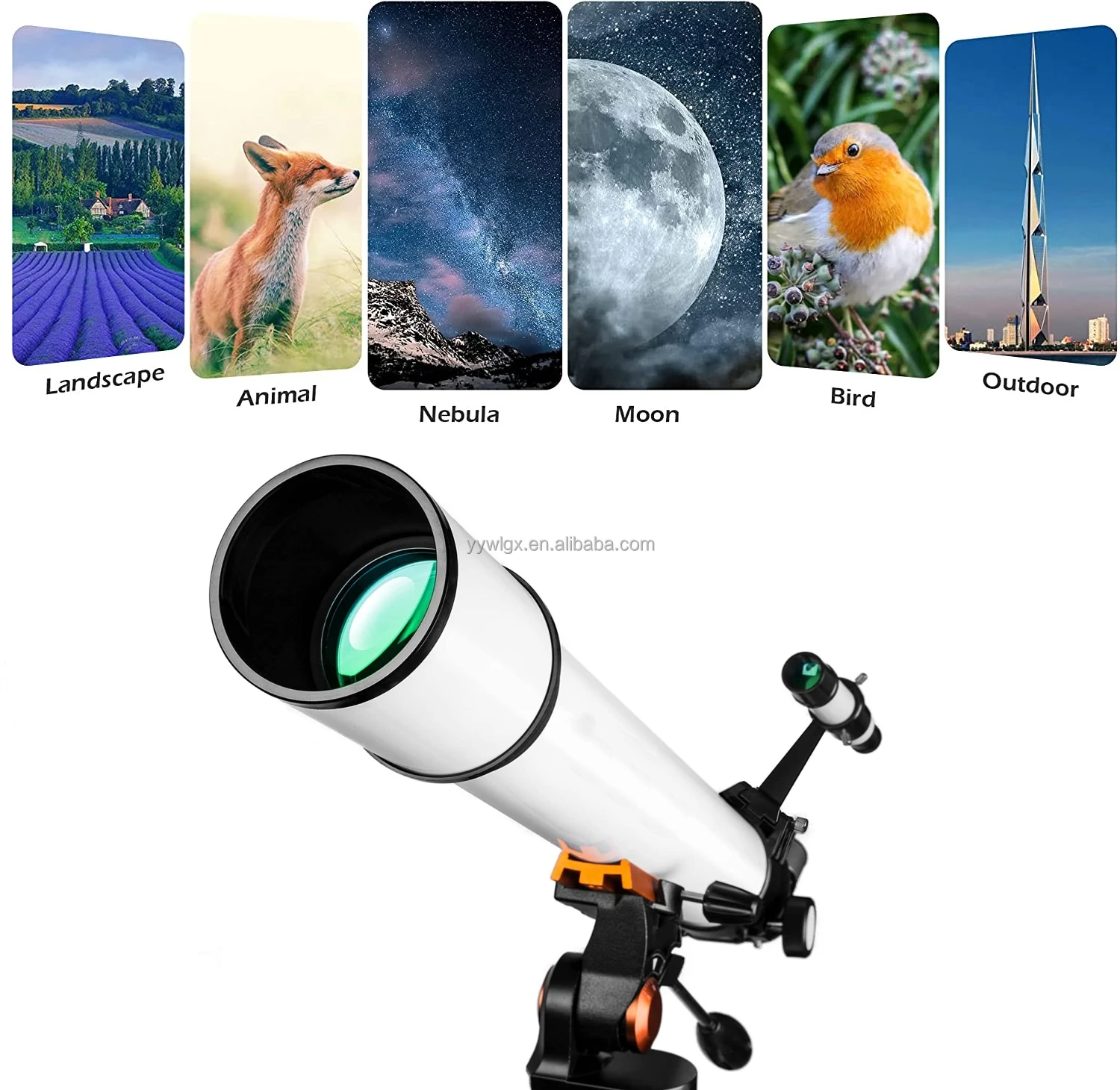 F70070M Wholesales 80mm Coating Objective Lens Super Zoom Monocular Telescope 70700 For Smart Phones