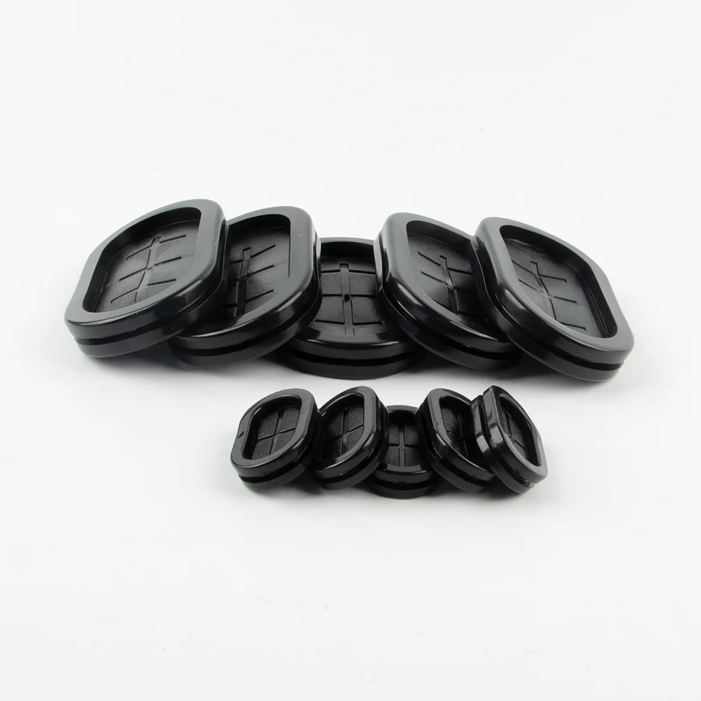 Black green rubber single-side protection coil ring seal oval ring sheath cap hole plug 7-100mm