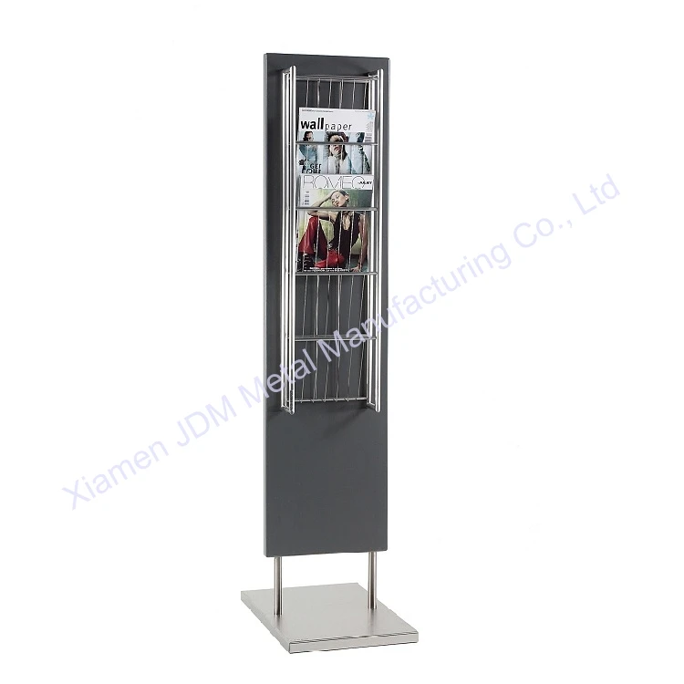 Steel Shelving Waterfall Floor Dvd Wire Display Rack Gold Foldable Shelves