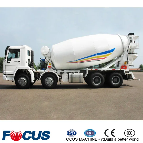 Howo Sinotruk 9 Cubic 10m3 12cbm Stainless Steel Drum Cement Mixer Truck Concrete Mixer Truck Price