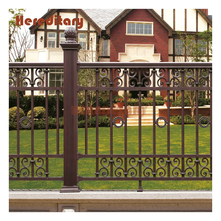High quality aluminium alloy fence metal picket ornamental fence tubular aluminum fence