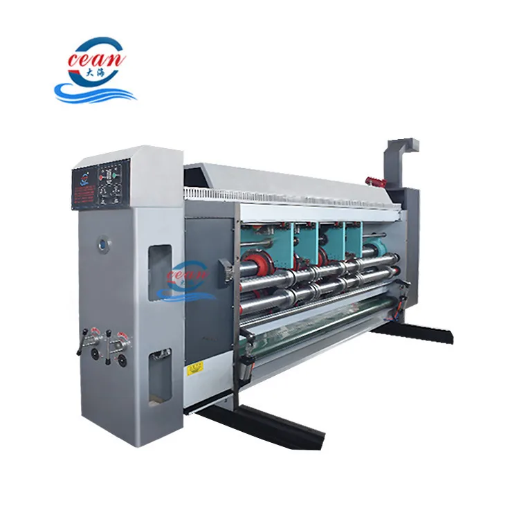 Ocean Automatic 5 Colors printing slotting corrugated box die cutting making machine