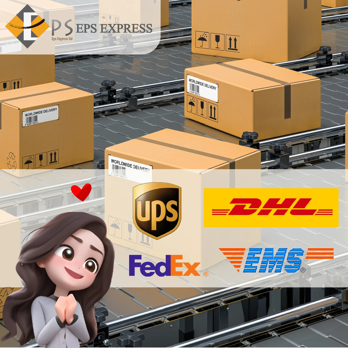 DHL UPS FedEx EMS глобальный агент по доставке быстрая доставка Международный Экспресс Китай США