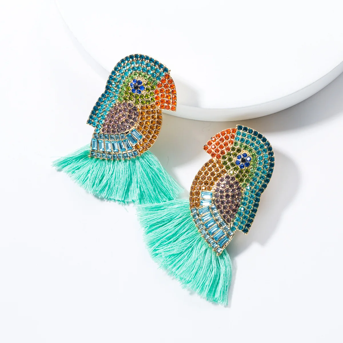 african twisted handmade korean long colorful dangling fringe tassel pendientes flecos fashion earrings fringe
