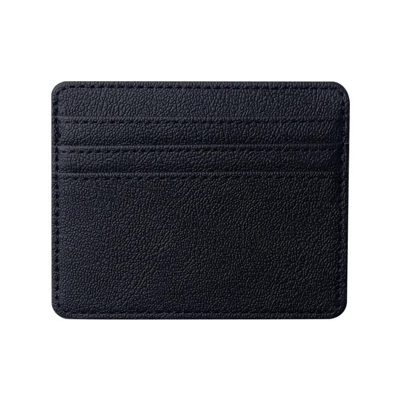 Zenos custom credit card RFID  holder cases simple card purse pu leather coin wallets