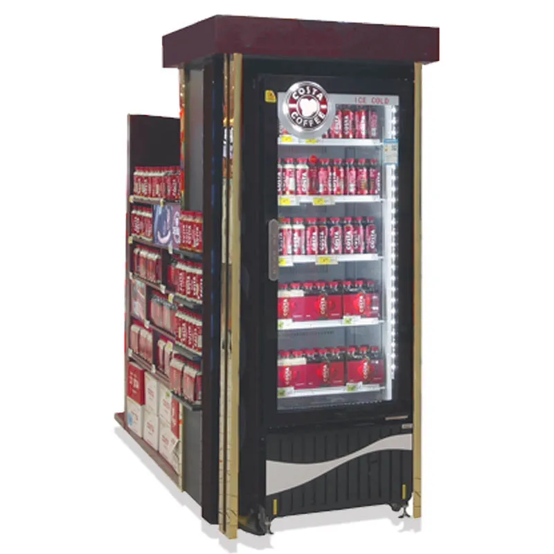 refrigerant chillers solar freezer counter top freezer curved glass window fridge refrigerator