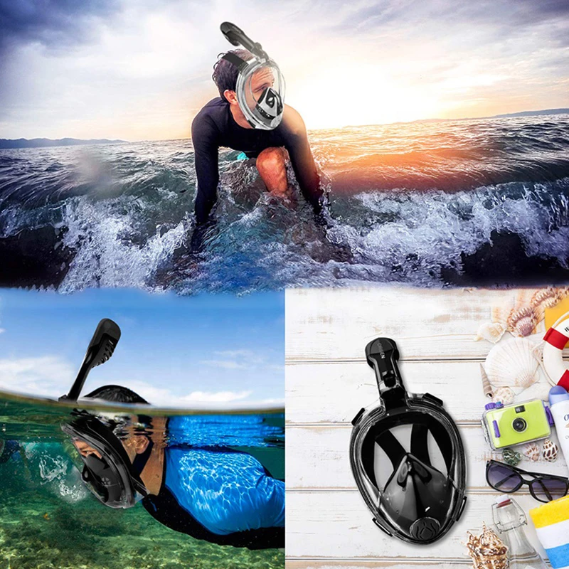 Orsen Underwater Scuba Anti Fog Free Breath Full Face Diving Snorkel Mask Anti-Uv Kids Swim Mask For Children