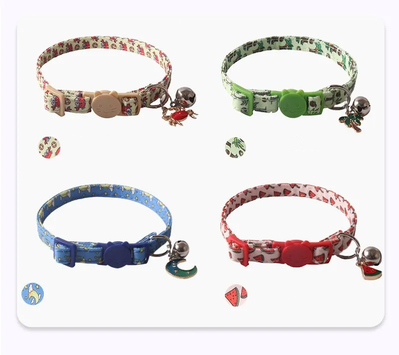 Kingtale classic Dog Collar comfortable Silk Dog Collar with Detachable Bow Tie for Puppy and Cat