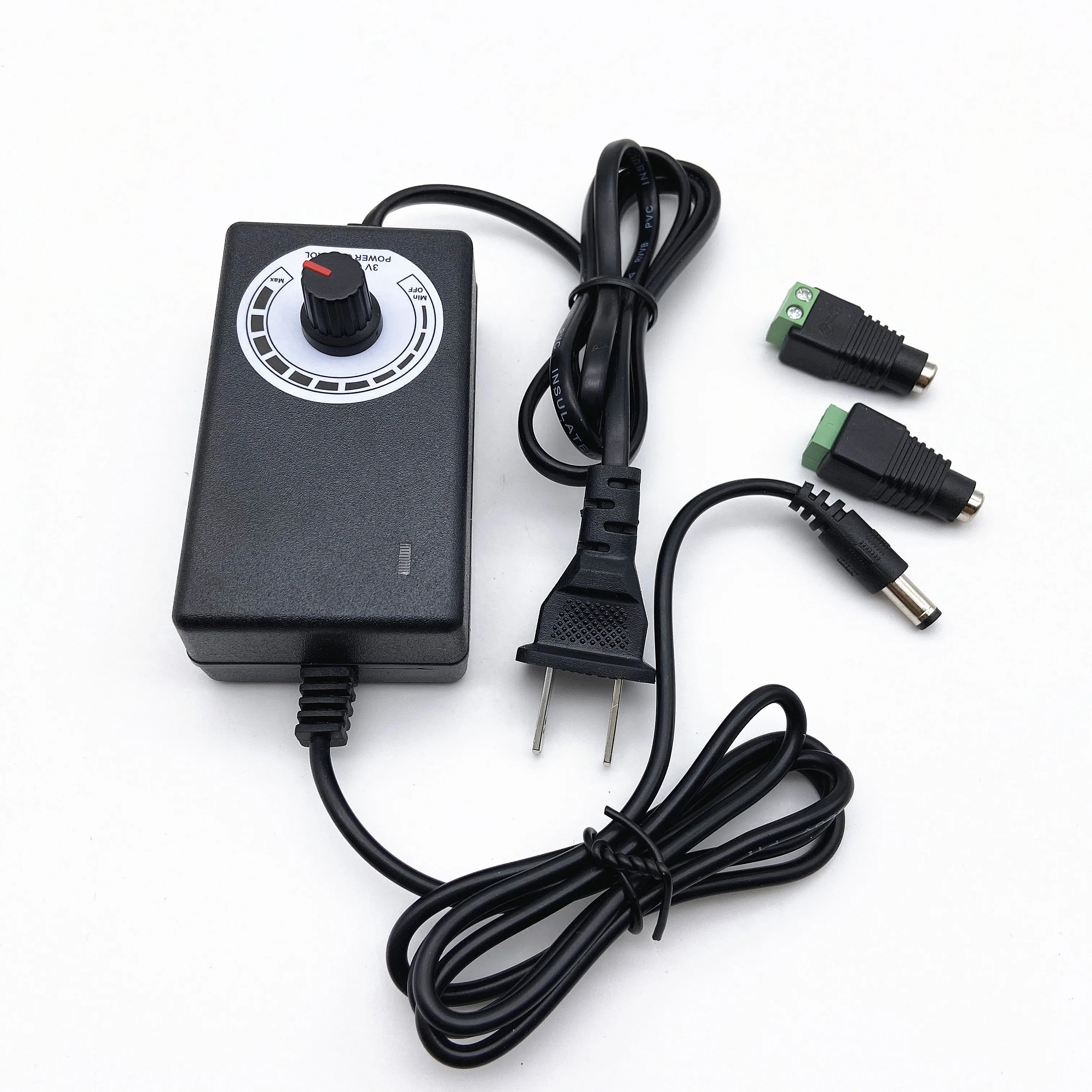 Ac to dc adapter 3-24V 3-12v adjustable voltage power adapter for motor fan