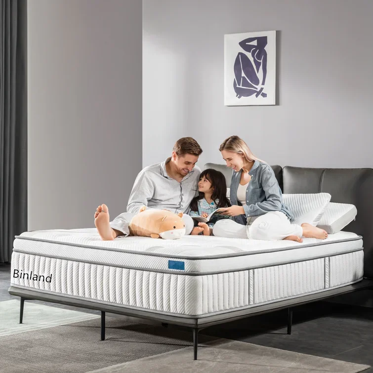 King Twin queen Size Bed Double Sleeping Well Single Double pillow top Memory Foam Pocket Spring Mattress mattresses price