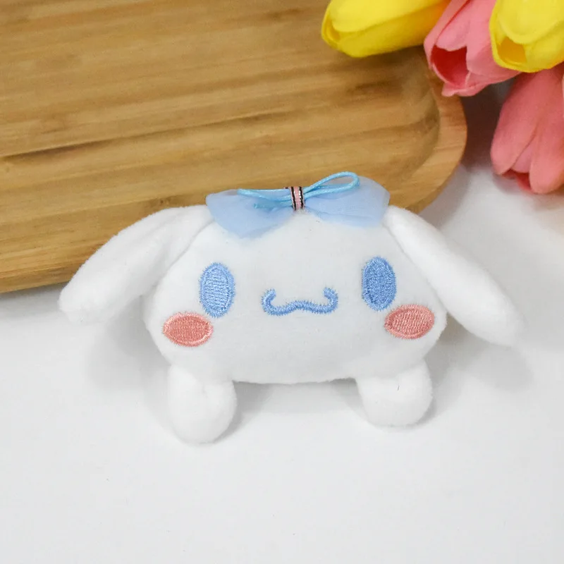 K503 Cute 4 Styles Sanlio Series Plush Keychain Melodi Cinnamon Dog Plush Pendant Hanging Doll For Gifts
