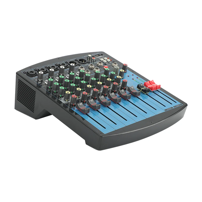 TEBO Professional audio mixer audio 4 channels mini mixer 16dsp&48V power home party