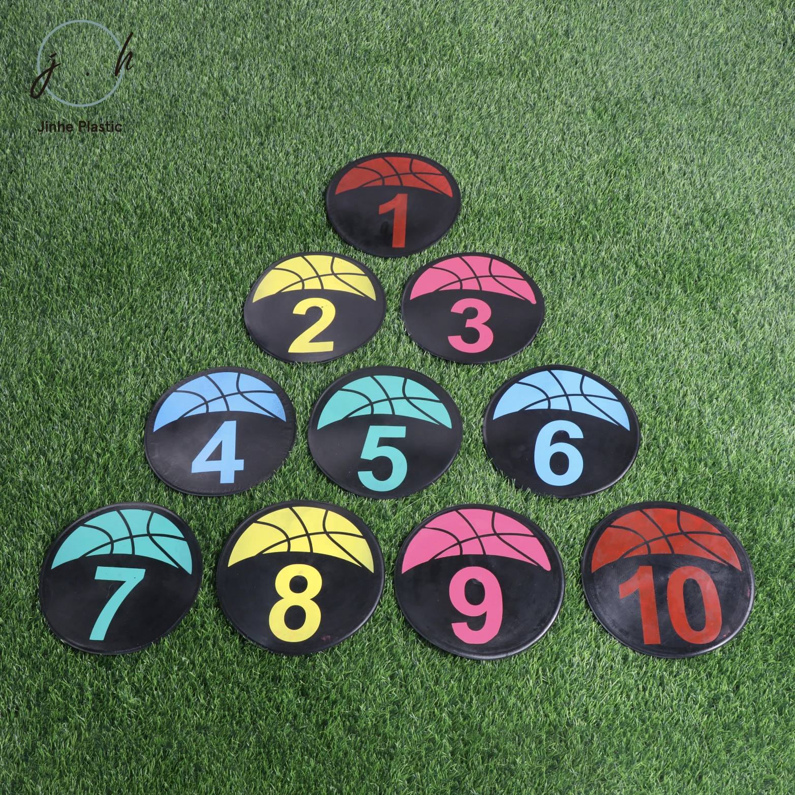 Custom Football Training Soccer Field Marker Flat Disc Football Trainer Round Soccer Flat Marker Agility Cones